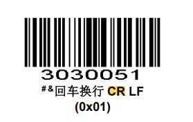 Prefix and suffix setup barcode