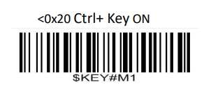 Prefix and suffix setup barcode
