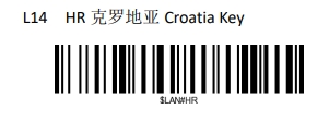 Prefix and suffix setup barcode