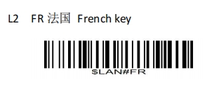 Prefix and suffix setup barcode