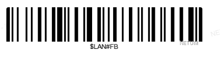 Prefix and suffix setup barcode