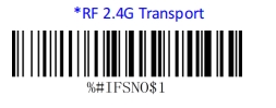 Prefix and suffix setup barcode