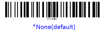 Prefix and suffix setup barcode