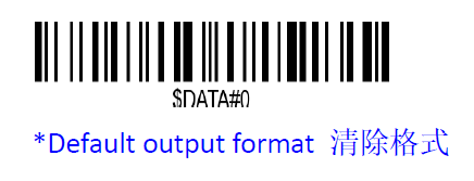 Prefix and suffix setup barcode