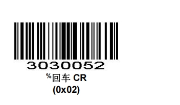 Prefix and suffix setup barcode