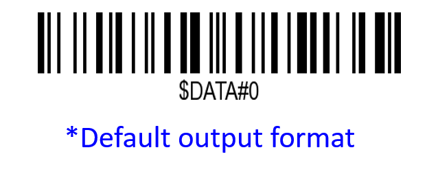 Prefix and suffix setup barcode