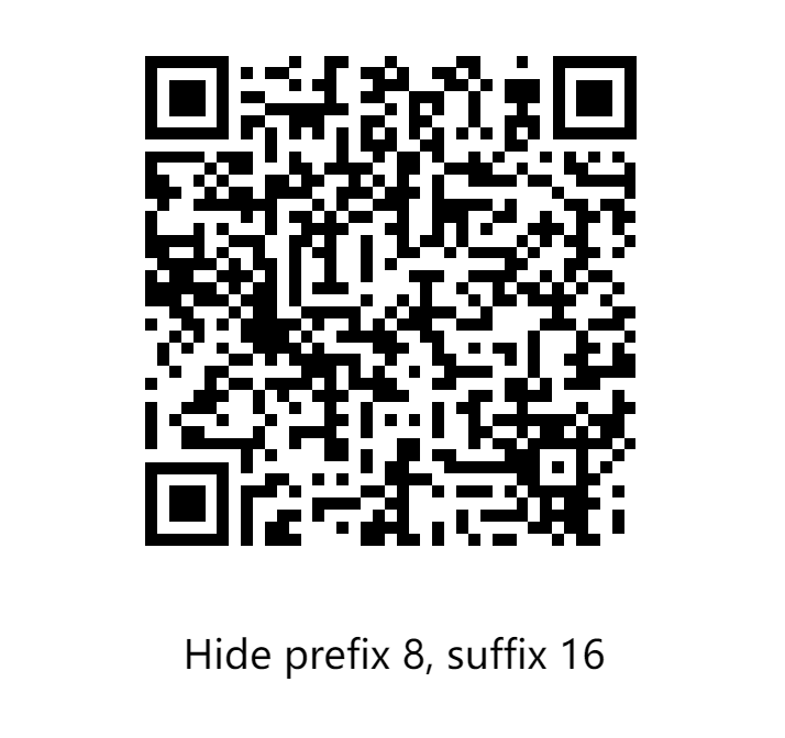 Prefix and suffix setup barcode