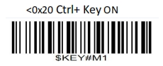 Prefix and suffix setup barcode