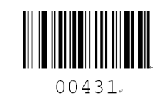Prefix and suffix setup barcode