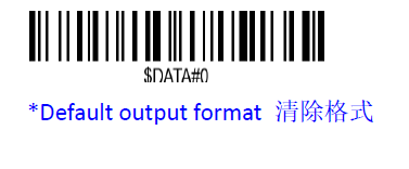 Prefix and suffix setup barcode
