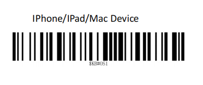 Prefix and suffix setup barcode