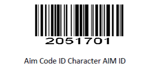 Prefix and suffix setup barcode