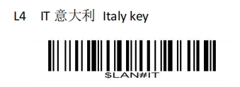 Prefix and suffix setup barcode