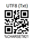 Prefix and suffix setup barcode